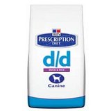 Hill's Prescription Diet Canine Duck & Rice D/D \ Хиллс Диета сух.д/собак D/D Утка/Рис лечение пищевых аллергий