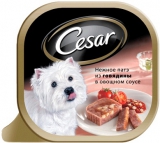 Cesar \ Цезарь консервы для собак Нежное патэ Говядина/Овощи