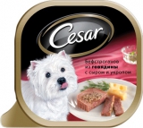 Cesar \ Цезарь консервы для собак Бефстроганов Говядина/Сыр/Укроп